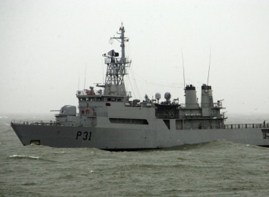 File photo of Naval Service vessel.
