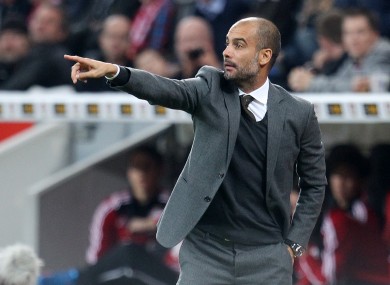 Bayern Munich head coach Pep Guardiola.