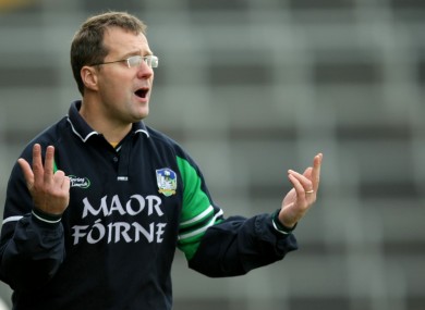 John Brudair on the sidelines with Dromcollogher-Broadford.