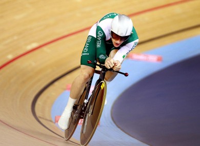 Ireland's Martyn Irvine came third at the Track Cycling European Championship today (file photo).