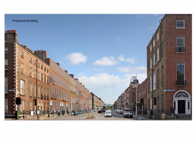 This is how Mount Street will look when the new building is finished.