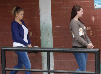Reid, left, and McCollum Connolly, pictured during their most recent court appearance