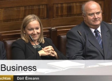 Left to right: Terence Flanagan, Lucinda Creighton and Billy Timmins