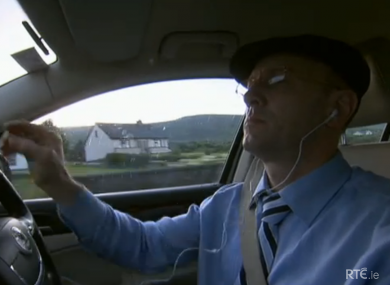 Michael Healy-Rae out on the road