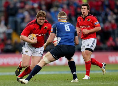 Archer on the charge against Leinster last season.