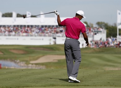 Woods: penalised at the BMW Championship in September.