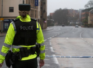 A PSNI officer in Derry (File photo)