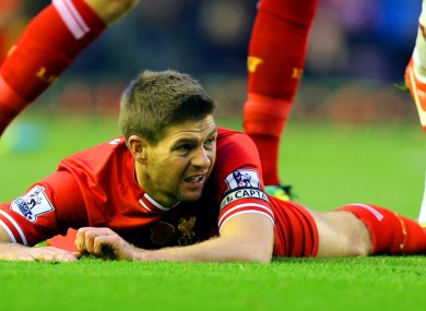 Liverpool's Steven Gerrard.