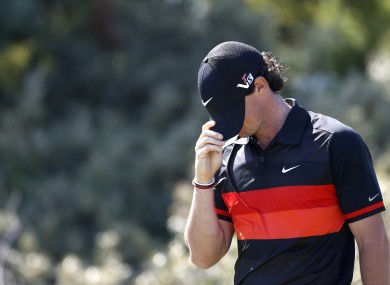 McIlroy on the third tee box during the second round of the British Open Golf Championship at Muirfield in July.