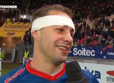 Hart was interviewed by Canal+ after the win over Toulouse.