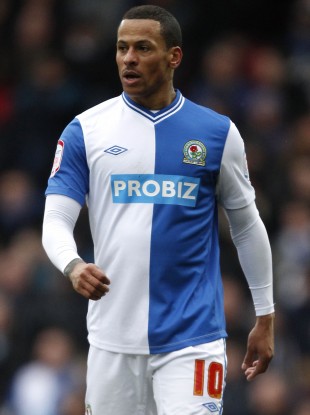 Campbell in action for Blackburn.