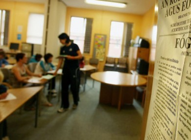 Women in the Dochas Centre Female Prison in Mountjoy sit their Leaving Cert.