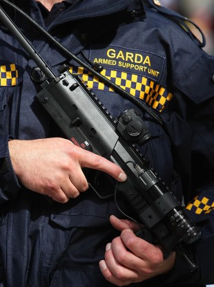 A member of the Garda armed support unit.