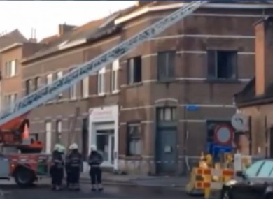Scene of the fire.