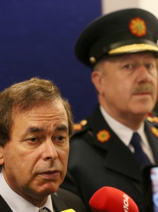 Alan Shatter and Garda Commissioner Martin Callinan