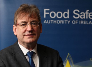 Professor Alan Reilly from the Food Safety Authority of Ireland in Dublin.