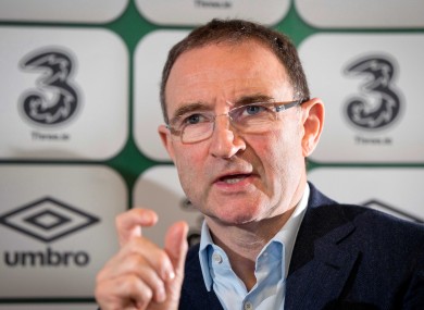 Ireland manager Martin O'Neill.