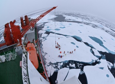 The view from the deck of the Xue Long.