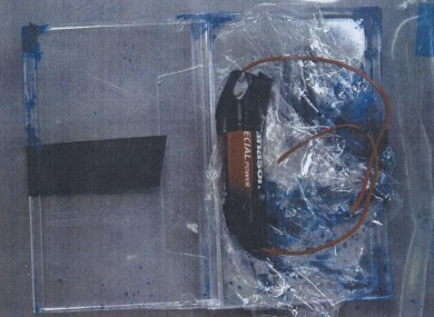 File photo of a hoax letter bomb.
