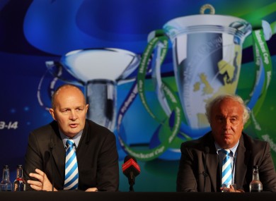 ERC Chief Executive Derek McGrath and Jean-Pierre Lux ERC Independent Chairman (file photo).