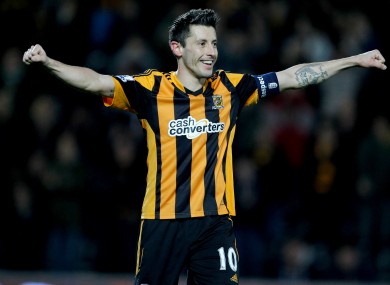 Hull goalscorer Robert Koren.