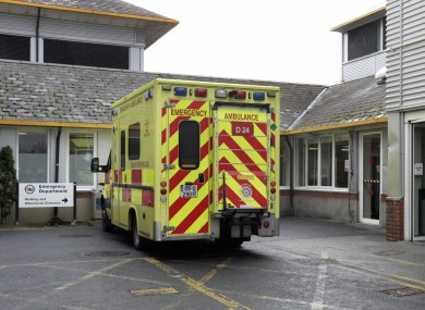 An ambulance at St James' Hospital.
