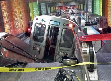 The train after the crash