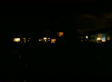 The view from one of the houses in the estate.