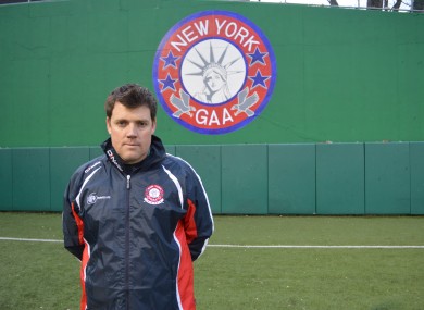 Ian Galvin, the Kerry-born manager of the New York senior football team, pictured recently at Gaelic Park in the Bronx, New York.