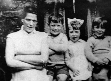 Undated image of Jean McConville with three of her children.