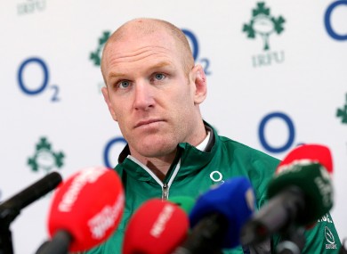 Ireland captain Paul O'Connell.
