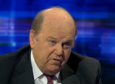 Minister Michael Noonan speaking on RTÉ's Prime Time this evening.