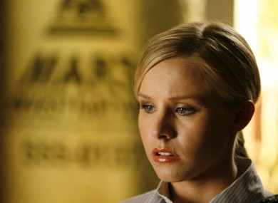 Actress Kristen Bell appears on the set of the television series