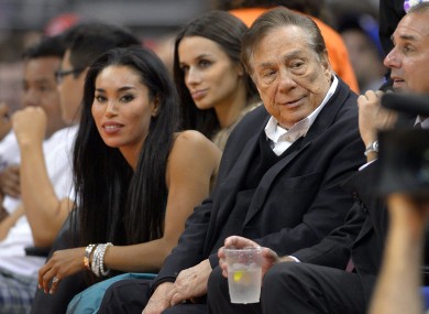 Sterling at a Clippers game last year.
