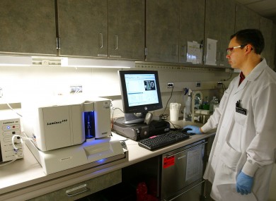 A technician at the Mayo Clinic in Rochester, Minnesota.