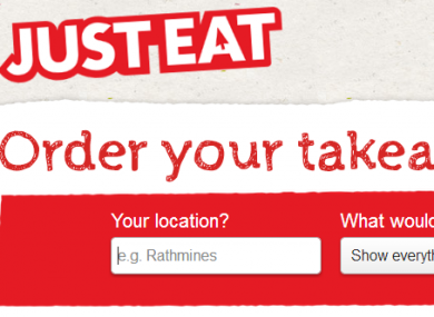 Just eat was launched in Ireland in 2008