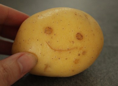 A potato, much like the one used to rob the shops. Only sadder.