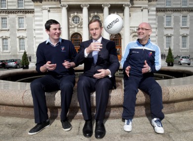 (L-R) Ryan Callan, Enda Kenny and Enda Tourish.