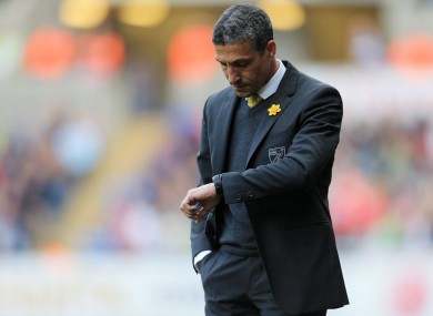 Former Ireland international Hughton was shown the door.