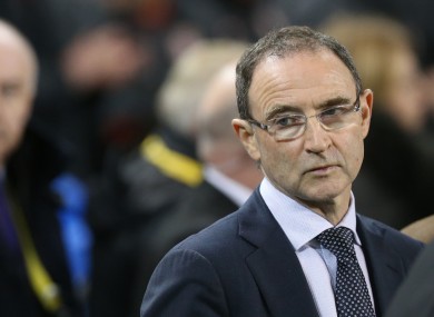 Martin O'Neill's Ireland side were beaten by Serbia last month.