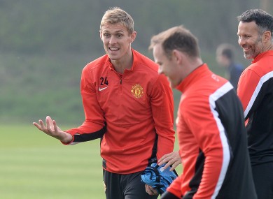 Fit-again Darren Fletcher in training this week.
