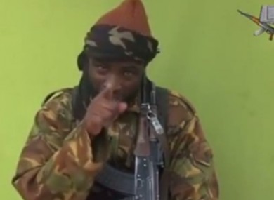 Boko Haram leader appears on video released yesterday.