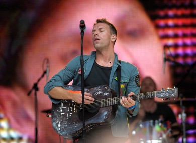 Coldplay frontman Chris Martin
