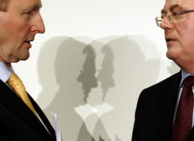 Taoiseach Enda Kenny and Tánaiste Eamon Gilmore.