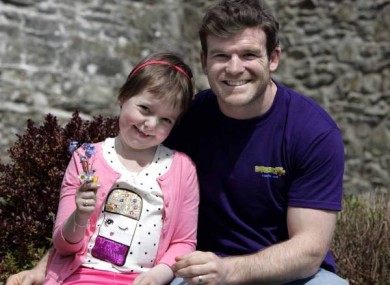 Rugby star Gordon D'Arcy with Louise Shortall.