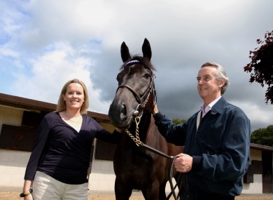 Hill with Bolger at his yard in Coolcullen, County Kilkenny.