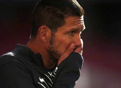 Simeone has already steered Atletico to a La Liga title.