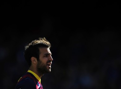 Cesc Fabregas: doubt over future at Nou Camp.