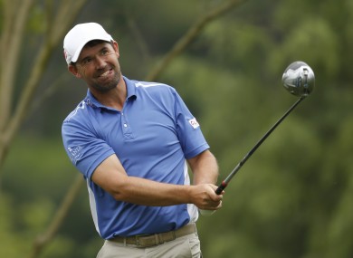 Pádraig Harrington watches a drive at this month's Wells Fargo Championship.