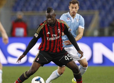 Balotelli has been at Milan since joining from Man City in 2013.